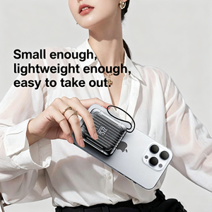 Sạc dự phòng siêu nhỏ gọn bằng hợp kim nhôm, siêu mỏng, hỗ trợ sạc nhanh PD20W/22.5W, dung lượng 10000mAh, pin Li-Polymer, kèm cáp - Product Image 6