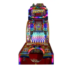 Indoor Amusement Park Coin Operated Ring Bottle Toss Ticket lottery Redemption Game Machine For Sale