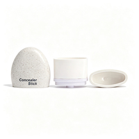 Contenant de déodorant twist-up pour femme, texture mate, couleur dégradée, 15g, forme œuf, pour stick blush, stick correcteur, flacon de déodorant