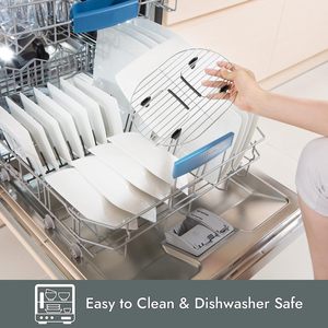 Support de cuisson ovale en acier inoxydable pour cuisson vapeur et rôtissage, 8,5 Qt, compatible avec NJ MC1000 MC1001, avec pieds et poignées en silicone antidérapants - Product Image 2