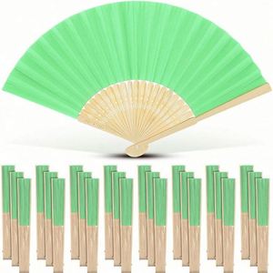 Indian Wedding Bamboo Hand Fans Custom Henna <b>Pattern</b> Mirror Work Portable <b>Paper</b> Fans for Home Decoration Carved Painted Love - Product Image 2