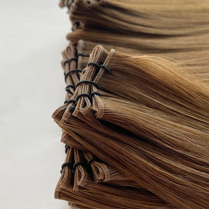 Extensions de cheveux humains Honey <span class=keywords><strong>Bronde</strong></span> Genius Weft, blond doré caramel, invisibles, sans perte de cheveux, sur mesure, vente en gros pour salons - Product Image 3