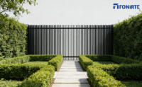 PRINCETON METAL Residentie Poedercoating Roestvrij 3D Picket Aluminium Privacy Verticale Schuttingpanelen Blade Fencing voor Commercieel Gebruik