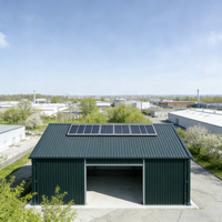 Structure en acier industrielle sur mesure pour entrepôt et atelier