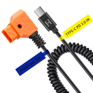 <b>Type</b> <b>C</b> To D Tap Power Cable 15V Output PD 3.0 Input For Camera Battery Supply - Product Image 1