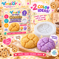 Nouveau Kit de Bricolage Artistique pour Enfants : Jouet Créatif et Sûr, Pâte Cristalline Douce à Presser, Thème Desserts et Biscuits, avec Kit de Vapeur
