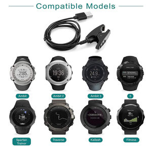 Câble de charge USB noir de remplacement, cordon de charge magnétique pour montre de sport <span class=keywords><strong>Suunto</strong></span> <span class=keywords><strong>Ambit</strong></span> T3 <span class=keywords><strong>3</strong></span> 2 1 - Product Image 3
