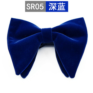 Nœud <span class=keywords><strong>Papillon</strong></span> en Velours Pré-noué Ajustable pour Hommes, Grande Taille, Formel, Uni, pour Smoking - Product Image 3