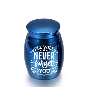 Ali d'angelo vaso commemorativo urne per cremazione per animali domestici porta ceneri umane Mini urna funeraria ricordo-non ti scordar mai - Product Image 6