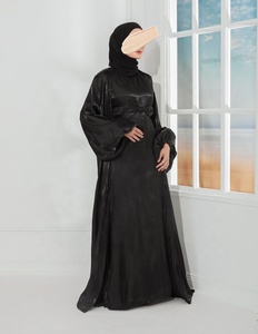 SIPO di alta qualità di lusso Abaya Dubai 2022 maniche a sbuffo disegni abiti islamici per le donne Abaya <span class=keywords><strong>cappotto</strong></span> Abaya Dubai stile <span class=keywords><strong>turco</strong></span> - Product Image 3