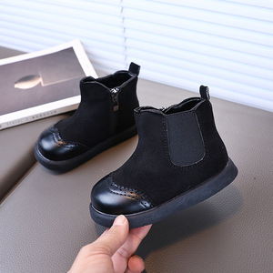 Bottes d'hiver pour enfants, style coréen, antidérapantes, couleur unie, bottes courtes pour enfants, bottes de neige - Product Image 4