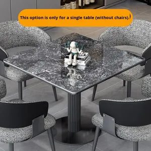 Table de jeu décontractée, table de discussion de studio, table de bière artisanale, petit <span class=keywords><strong>restaurant</strong></span>, café, bar, ensemble carré en métal minimaliste italien - Product Image 2