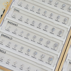 Profession elle Diamant Karat Größen tabelle 7A CZ Steine Diamant Karat Gewichts tabelle Plastik karte Schmuck Messwerk zeug - Product Image 3