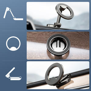 Universal ajustable altura Flexible plegable 3M adhesivo 360 grados giratorio magnético coche soporte de teléfono magnético montaje - Product Image 6