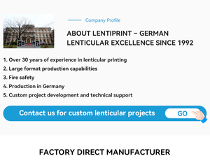 Hecho en Alemania, Impresión Lenticular Duradera Rectangular de 15X20cm, Regalos Corporativos Personalizados, Imagen Animada, 50 LPI, Impresión Lenticular de Galería - Product Image 4