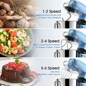 <span class=keywords><strong>Robot</strong></span> de cuisine au design unique, mélangeur de pâte à pain et à gâteau 6L, batteur sur socle pour la pâtisserie - Product Image 2
