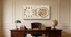 Reloj de Pared Islámico Moderno, Estilo Antiguo, Cristal y Porcelana, Diseño de Naturaleza Muerta, para Sala de Estar, Hogar, para Creyentes - Product Image 3