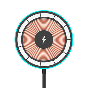 Chargeur magnétique lumineux C23 15W puissance de sortie pour téléphone portable Apple charge sans fil légère respirante - Product Image 1