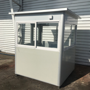 TOPPRE Demontabele Snel te Monteren Kiosk Beveiligingscabine Prefab Buiten Metalen Schuur Elegante Wachthuisje Verkoop Beveiligingspost - Product Image 4