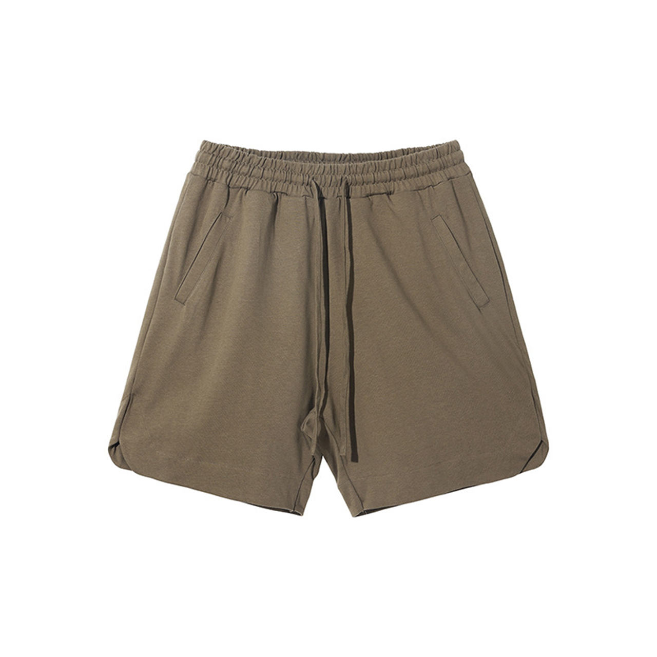 กางเกงขาสั้นสีน้ำตาล