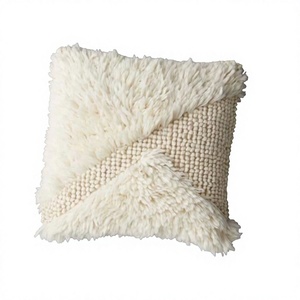 Luxury Bohemian Wool Cushion Cover Handwoven Beautiful Home Decor ITHL Indoor Outdoor Vintage Geometric Customizable <b>Throw</b> - Product Image 1
