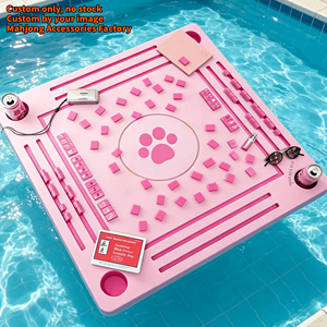 Customizable Foldable Mahjong Floating <b>Pool</b> Mat Waterproof Eva Foam American Mahjong square Floating Mat for Game <b>Accessories</b> - Product Image 1