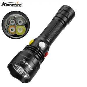 Alonefire RX5 4 in 1 White red green yellow Led Flashlight Outdoor hunting Camping Fishing Home Magnetic Railway signal light