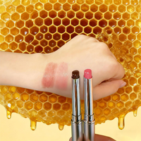 Roze en Zwarte Honing Lipbalsem Hydraterende Verzorgende Lipverzorging Fruitgeurende Lipstick Glansbalsem voor Droge Lippen Private Label