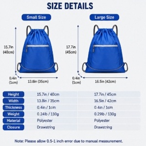 Custom <b>Drawstring</b> <b>Bags</b> Vietnam Factory Direct Sales Printed Logo Outdoor Sport Pouch <b>Bag</b> For Supermarket Shopping Storage <b>Bags</b> - Product Image 2