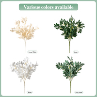 Feuilles artificielles de qualité supérieure, feuillage d'eucalyptus, fausses feuilles de pomme pour arche de mariage, décoration florale pour la maison