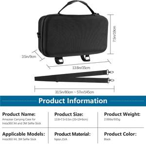 Estuche de Transporte de Gran Capacidad a la Moda, Resistente a Impactos, Accesorios Portátiles para Cámara Insta 360 X5 - Product Image 5