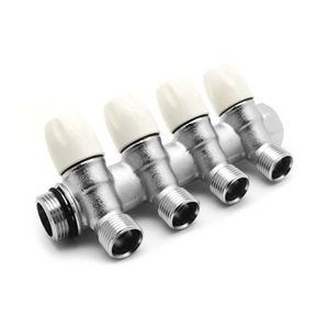 Collettore Lineare con Rubinetti di Chiusura a 4 Vie 3/4 X 1/2 per Sistemi Idraulici - Product Image 1