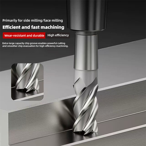 HSS HSSE High Speed Steel Straight Handle 3-edge 4-edge Extended <strong>End</strong> <strong>Mill</strong> Milling Cutter - Product Image 3