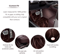 Alfombrillas de Coche Personalizables de Cuero, Impermeables, Duraderas y Antideslizantes, Juego Completo de 3 Piezas para Ranger y Múltiples Modelos de Coche