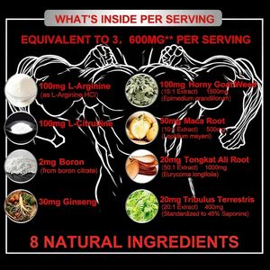 OEM メンズ エナジーブースター 栄養補助食品 グミ ホルニーゴートウィード マカ トリブルス テレスリス ソフトキャンディ ビタミン - Product Image 3