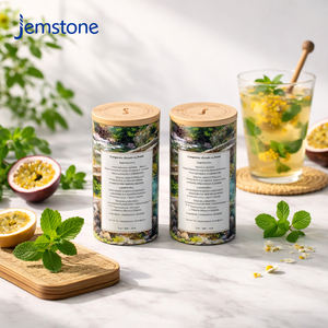 Boîte ronde biodégradable de haute qualité, design personnalisé, pour thé aux herbes, café, emballage de tube, tube en papier cylindrique avec couvercle en bois - Product Image 5