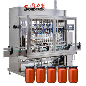 Solidpack machine de remplissage automatique chauffée à trémie pour sauce chili piquante confiture de fruits pâte de tomate ketchup - Product Image 3