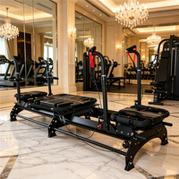 Machine de Pilates Reformer Super Model avec cadre en aluminium, rail de glisse fluide pour l'entraînement du tronc, la mise en forme du corps, utilisation en studio ou à domicile