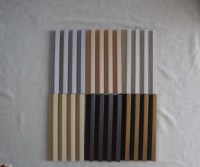 Panneau mural WPC imperméable, résistant à l'humidité, durable, facile à appliquer, texture bois moderne lisse, pour la décoration intérieure