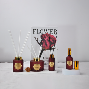 Bán buôn sang trọng mùi hương sậy khuếch tán chai thủy tinh sang trọng chai nhà phòng mùi hương hương sậy khuếch tán Bộ quà tặng - Product Image 3