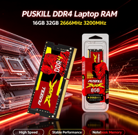 PUSKILL DDR4 SODIMM Memori Laptop 16GB 32GB 2666MHz 3200MHz CL19 Stabilitas Tinggi Modul RAM Notebook Pemasok Pabrik