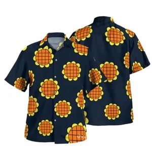 Camisa de Disfraz de <span class=keywords><strong>Anime</strong></span> Naval Japonés con Patrón de Girasol Amarillo, Traje de Juego de Rol Estilo Marino para Hombre para Halloween - Product Image 3