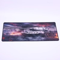 Tapis de souris de jeu en caoutchouc naturel imperméable - Tapis de bureau carré XXL personnalisé pour usage professionnel en stock