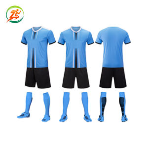 透气轻质涤纶足球队服短袖印花衬衫，可定制球队名称 - Product Image 2