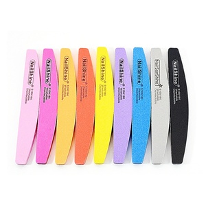 <span class=keywords><strong>Lima</strong></span> de <span class=keywords><strong>uñas</strong></span> de doble cara con esponja pulidora de media luna Nailshine transfronteriza, herramienta de manicura de doble uso con arena gruesa y <span class=keywords><strong>fina</strong></span> - Product Image 4
