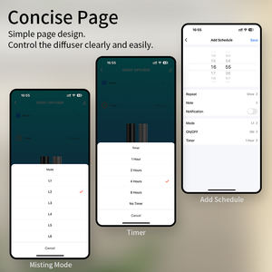 Meilleurs appareils électroménagers intelligents, application Wifi, <span class=keywords><strong>diffuseur</strong></span> d'arômes <span class=keywords><strong>sans</strong></span> eau à montage mural, <span class=keywords><strong>diffuseur</strong></span> d'huiles essentielles à air froid, <span class=keywords><strong>diffuseur</strong></span> de parfum - Product Image 6