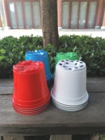 Pots en gros, pots en plastique colorés, durables, haute résistance, pots à fleurs modernes en plastique de Chine, pots en plastique pour plantes, supports de jardinières en plastique