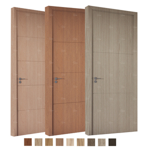 Yohome Custom Home Popular Modern <span class=keywords><strong>Inter</strong></span> Wood Door Designs con marco Puertas de madera para casa interior - Product Image 1