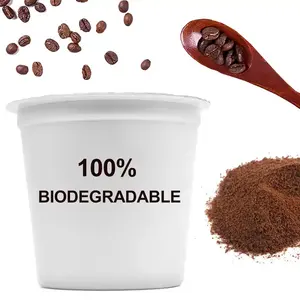 Capsules de canne à sucre jetable, Logo personnalisé, écologique, dosette de café vide, fournisseur