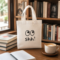 Vente d'usine – Sacs en toile écologiques personnalisés avec logo imprimé, grande capacité, en coton, motif dessin animé – TENDANCE ÉCOLOGIQUE